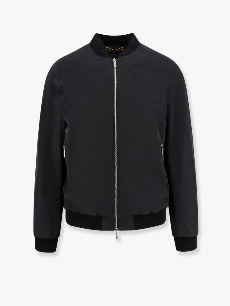 MOORER Sorano nylon jacket with knitted profiles 1