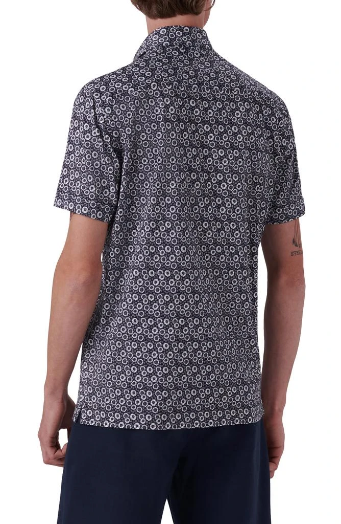 BUGATCHI Milo OoohCotton<sup>®</sup> Floral Short Sleeve Button-Up Shirt 3