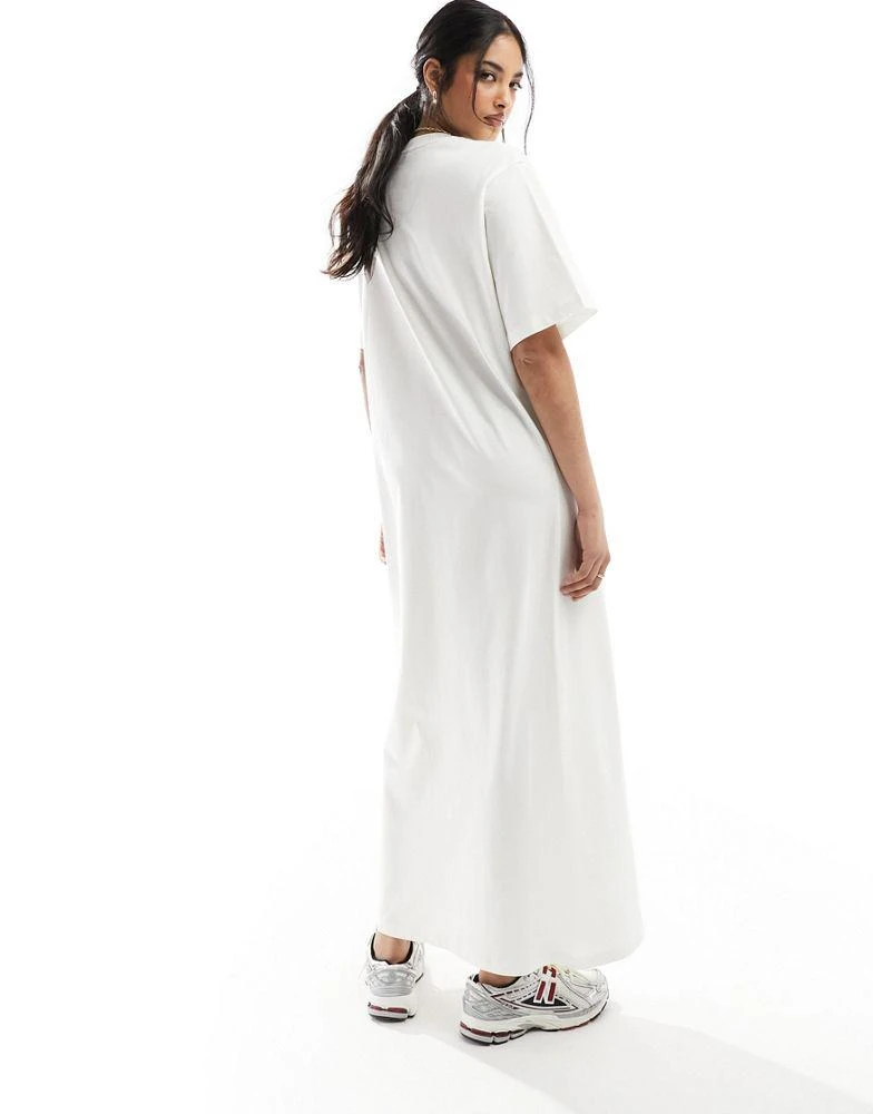 ASOS DESIGN ASOS DESIGN oversized midaxi t-shirt dress in off white 4