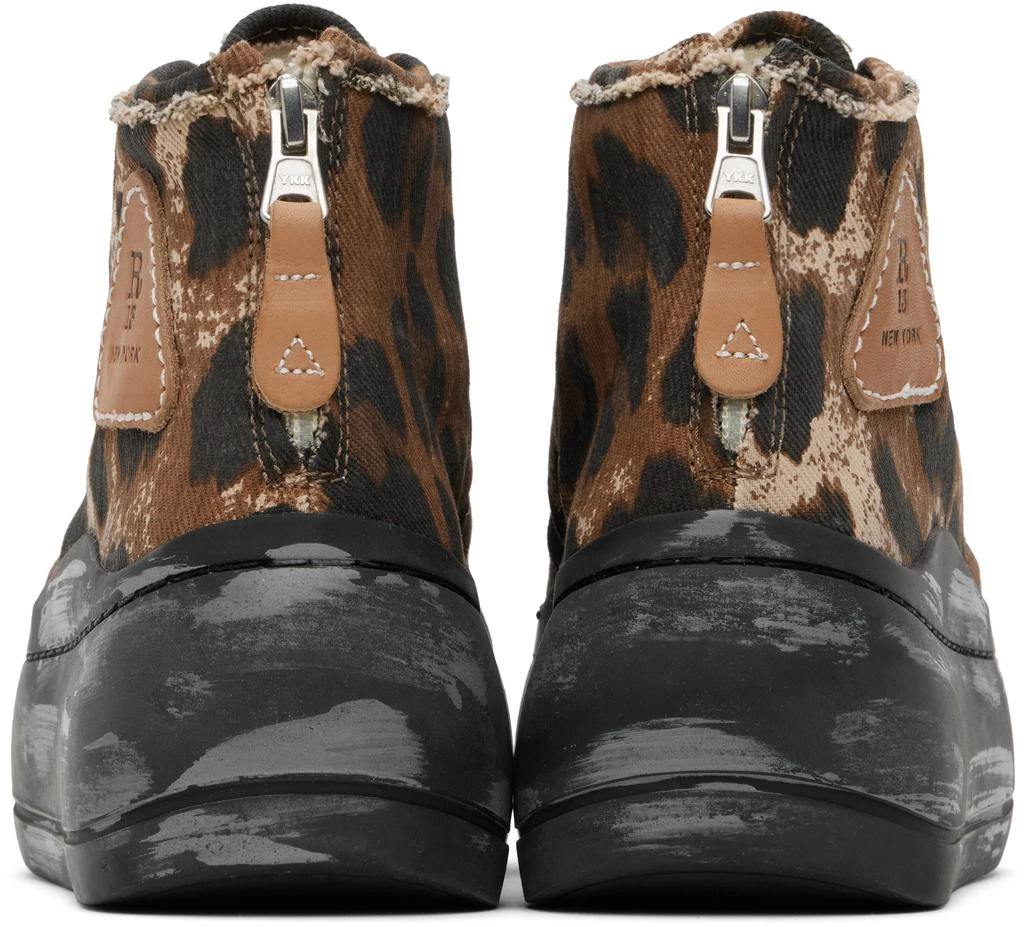 R13 Brown & Black Kurt High Top Sneakers 2