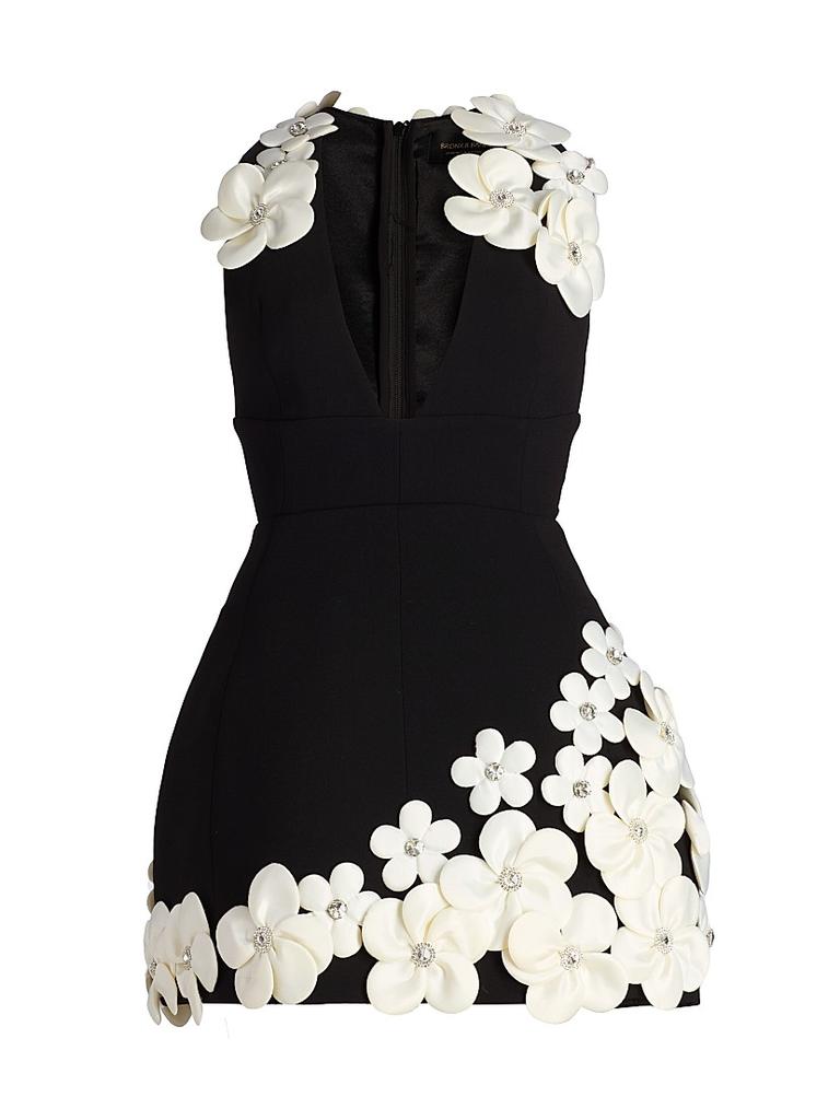 BRONX AND BANCO Estelle Floral Appliqué Fit 
Flare Minidress