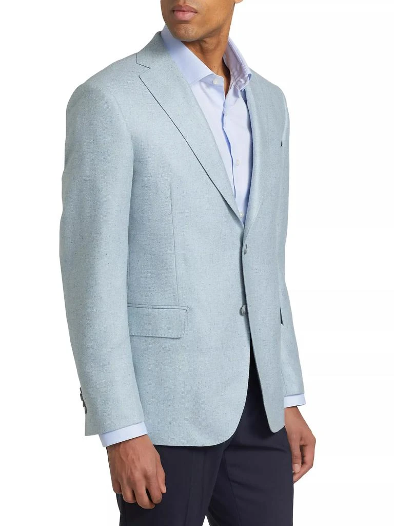 Saks Fifth Avenue COLLECTION Speckled Silk & Wool-Blend Two-Button Sport Coat 4