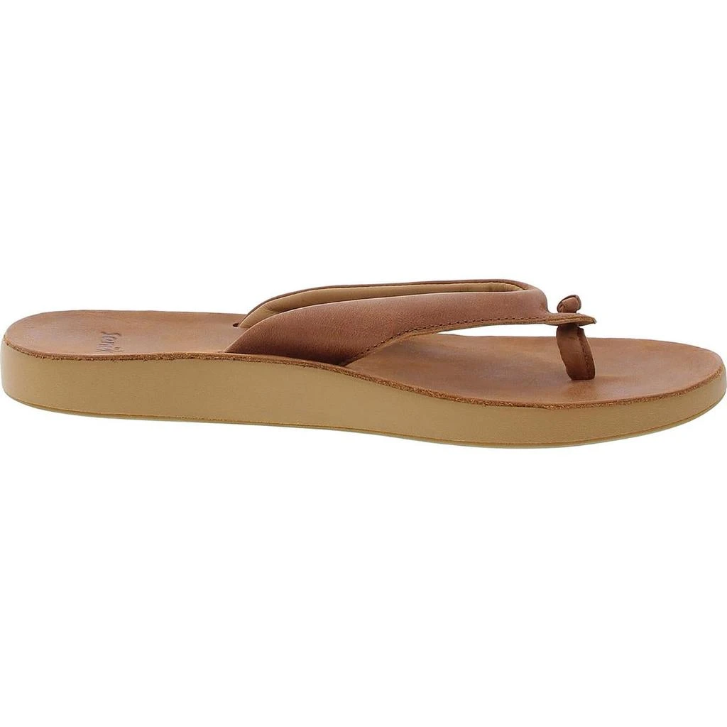 Sanuk Cosmic Yoga Mat Womens Cushioned Footbed Leather Thong Sandals 2