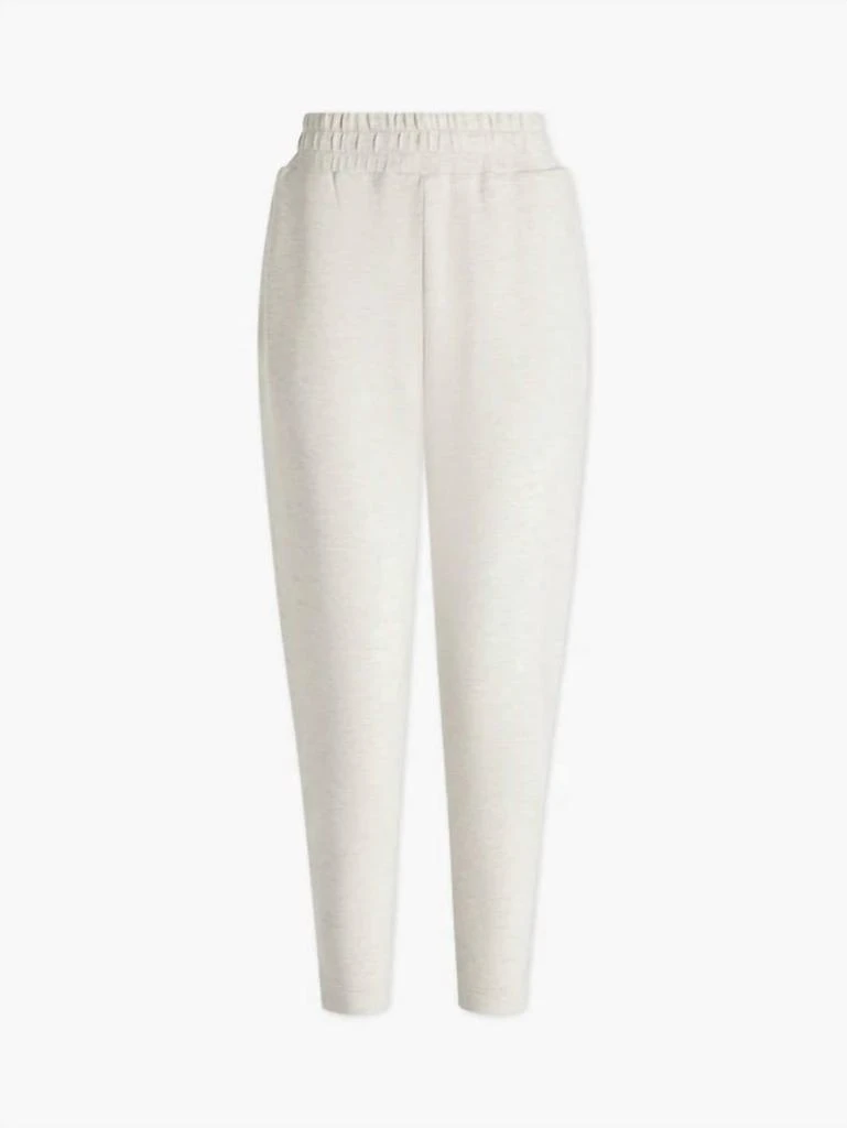 Varley Slim Zip Hem Pants In Ivory Marl 4