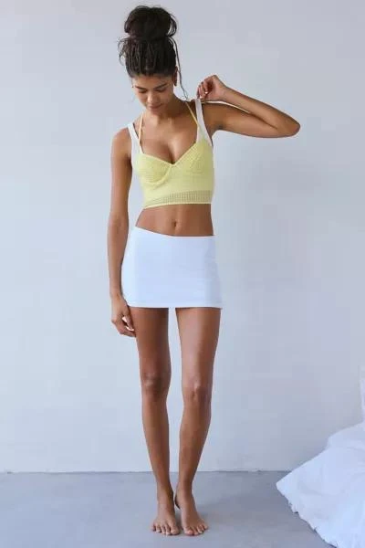 Out From Under Out From Under Textured Mesh Longline Underwire Bra Top 3