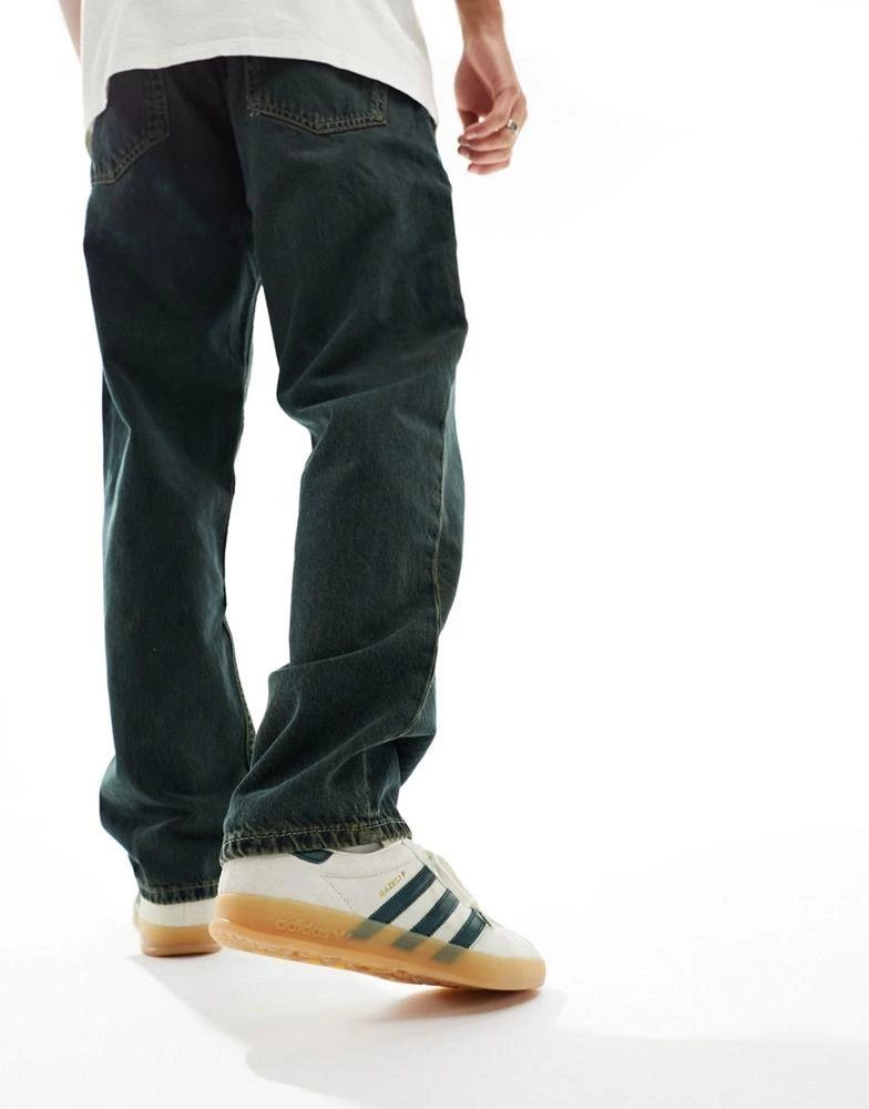 Adidas adidas Originals Gazelle Indoor trainers in cream and green 3