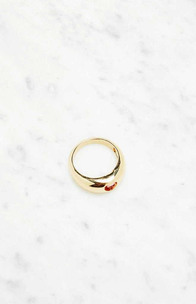 LA Hearts Chunky Stone Ring 2