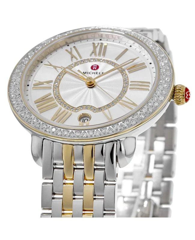 Michele Michele Serein Mid Two-Tone 18k Gold Diamond Women's Watch MWW21B000138 2