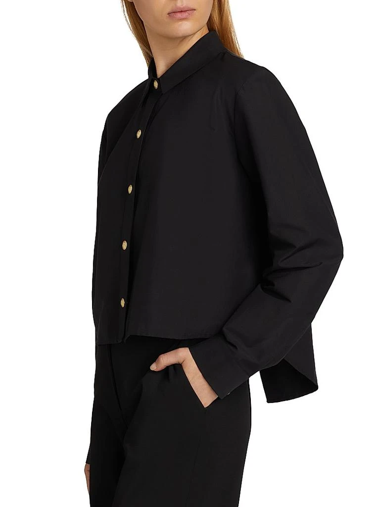 L'Agence Cosette Crop High-Low Shirt 4