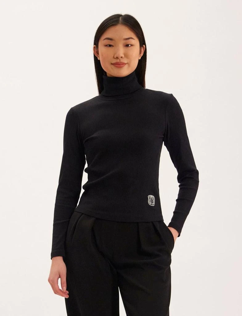 INES DE LA FRESSANGE PARIS Matthieu black turtleneck top 2