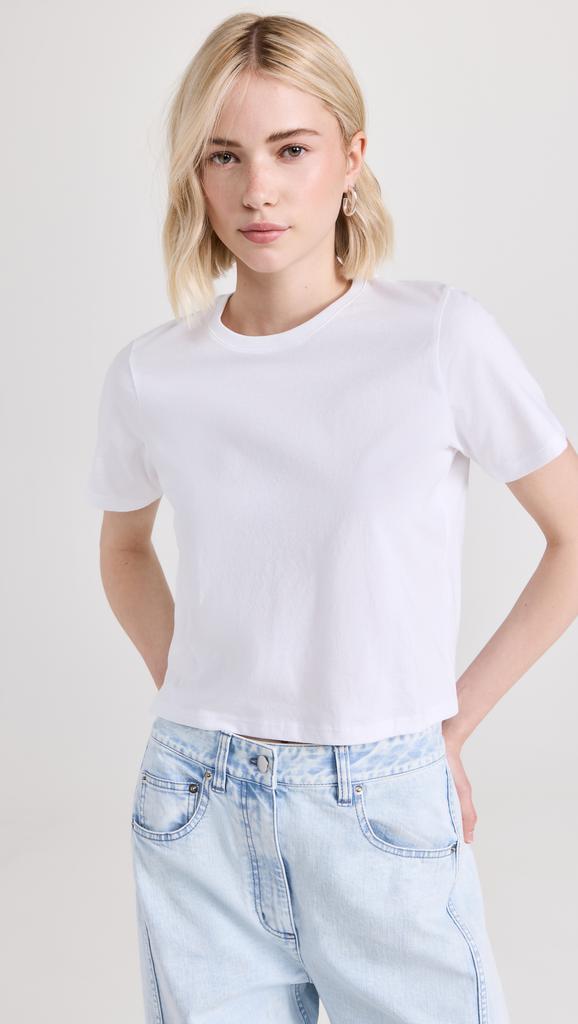 Tibi Program Cropped Baby Tee