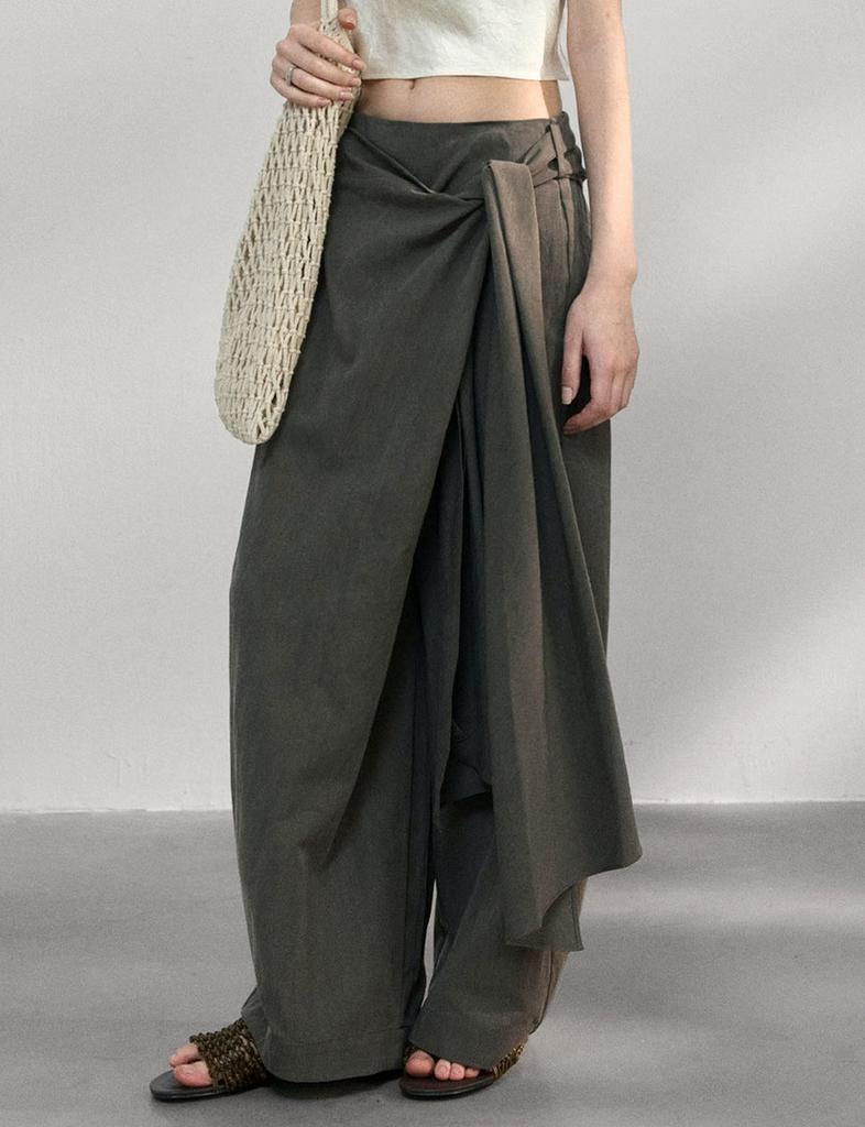 Pixie Market Side-Tie Wrap Pants