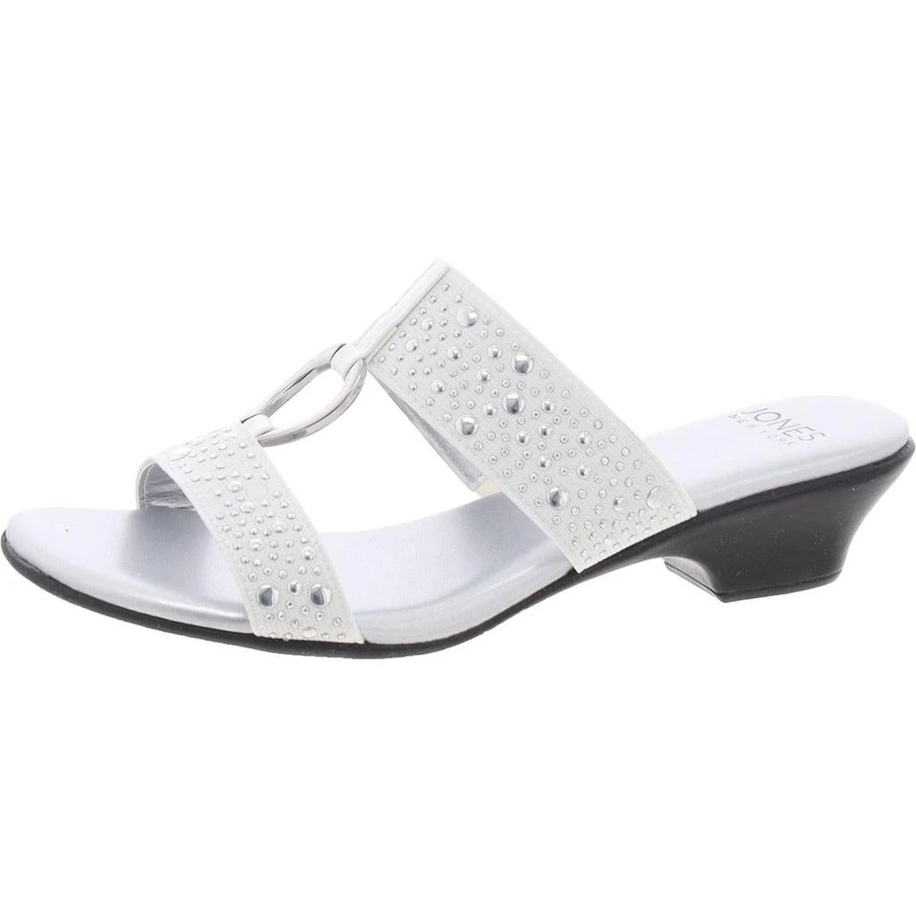 JONES NEW YORK Eanna Womens Embellished Slip-On Wedge Sandals 10