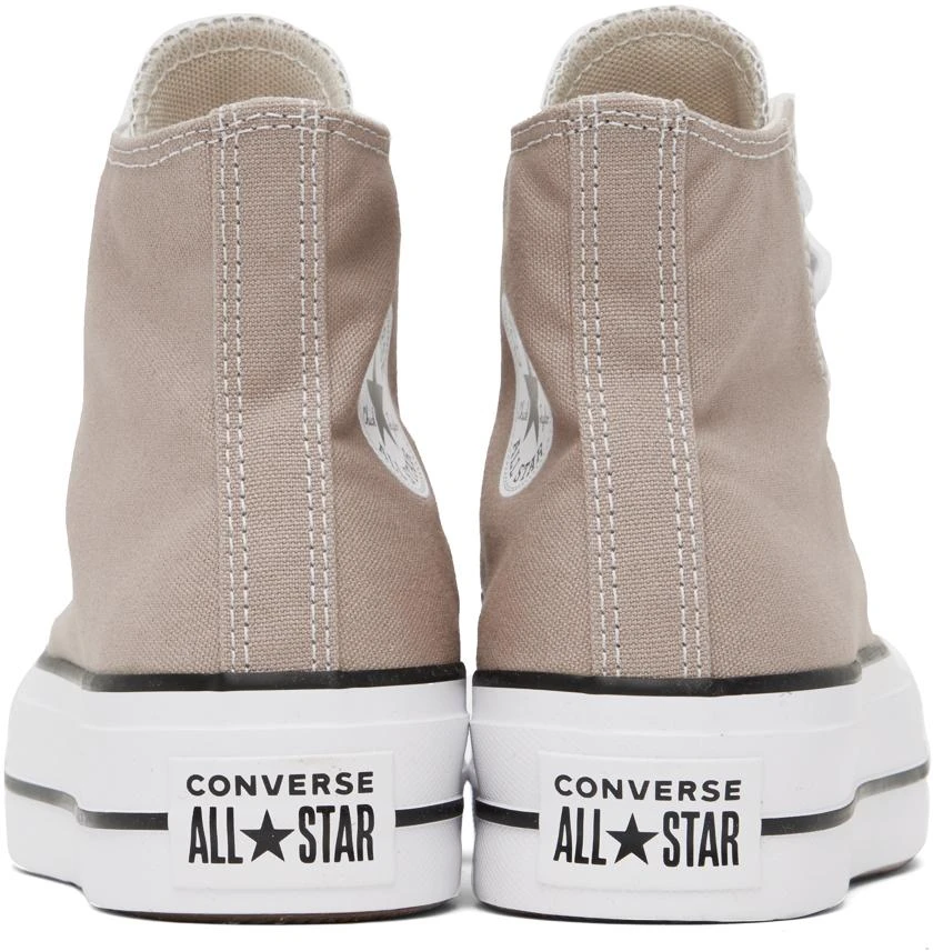 Converse Taupe Chuck Taylor All Star Lift Platform High Top Sneakers 2