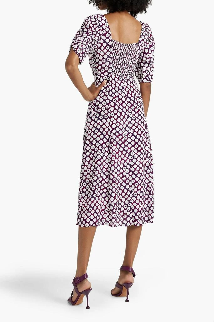 Diane von Furstenberg Asa twisted printed crepe midi dress 3