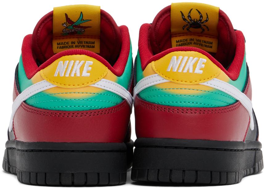 NIKE Black & Red Dunk Low Retro LTD Sneakers