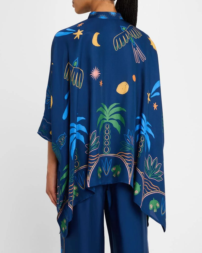 Johnny Was Katia Oversized Handkerchief Blouse 3