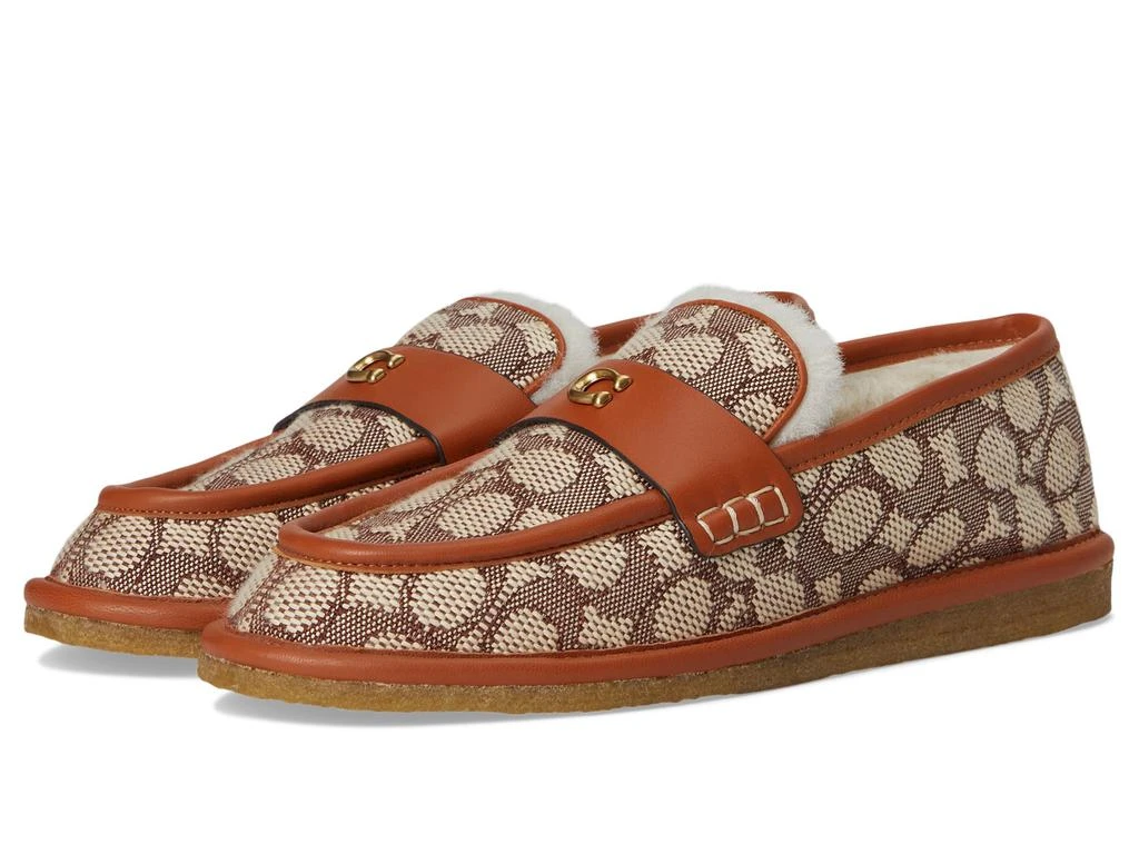 Coach Forest Signature Textile Jacquard Slipper 1