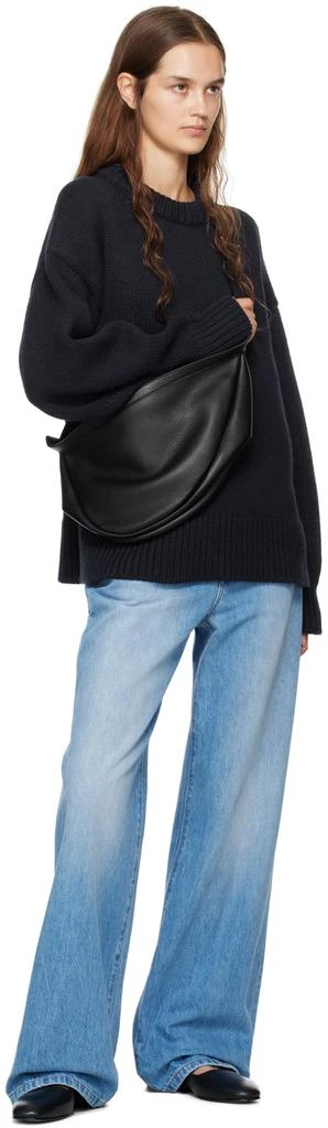 The Row Black Large Slouchy Banana Bag 4