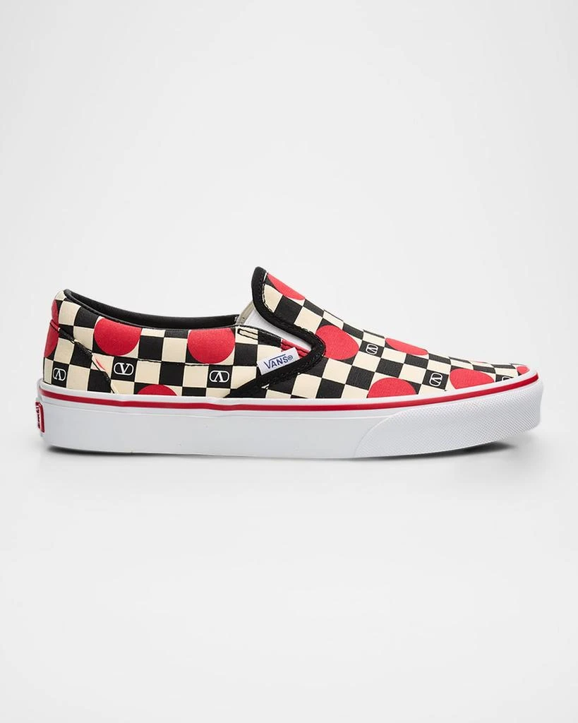Valentino x Vans Classic Slip-On Checkerboard Shoes