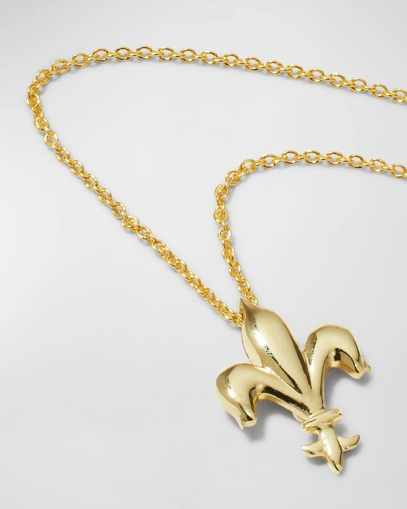 Roberto Coin Fleur de Lise Necklace in Yellow Gold 3