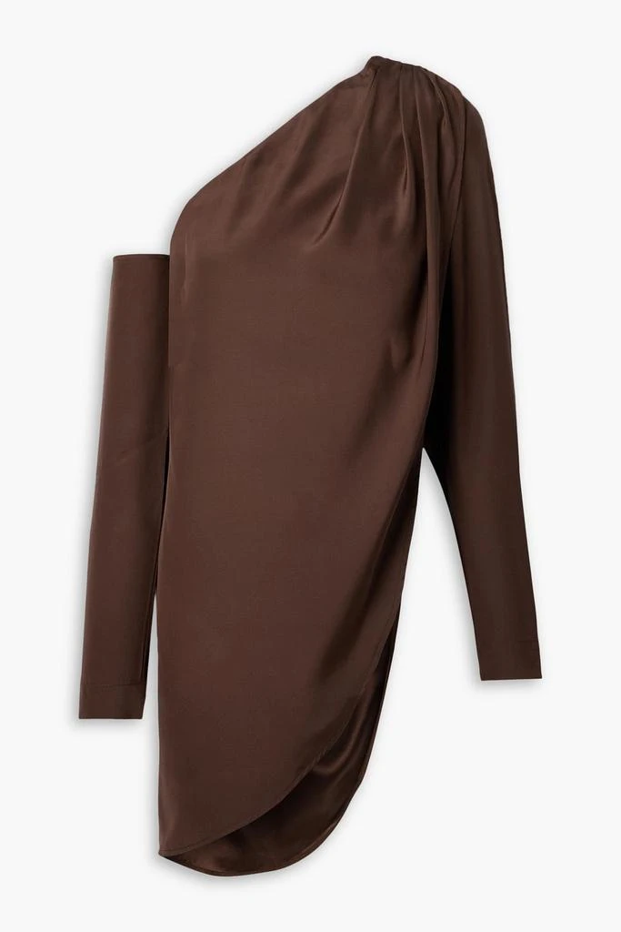 GAUGE81 Toho one-shoulder draped silk tunic 1