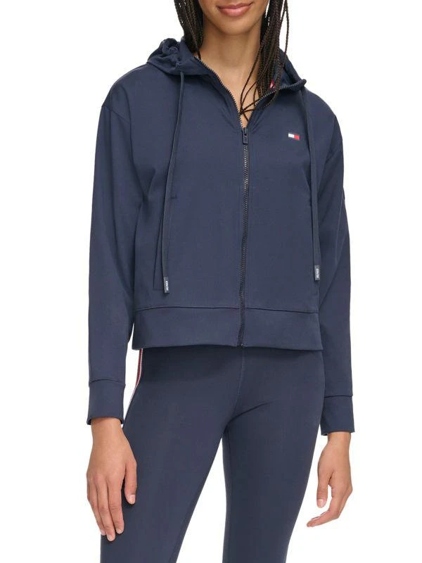 Tommy Hilfiger Logo Zip Up Hoodie 1