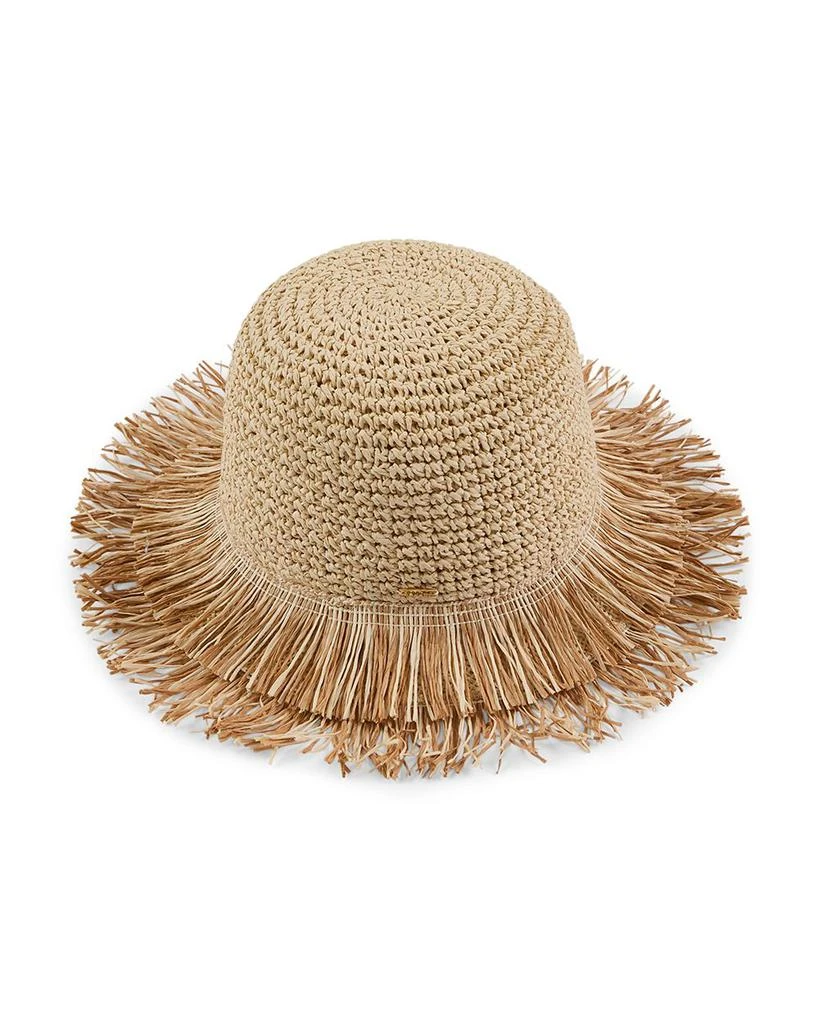 Eugenia Kim Joni Fringed Crochet Packable Bucket Hat 2
