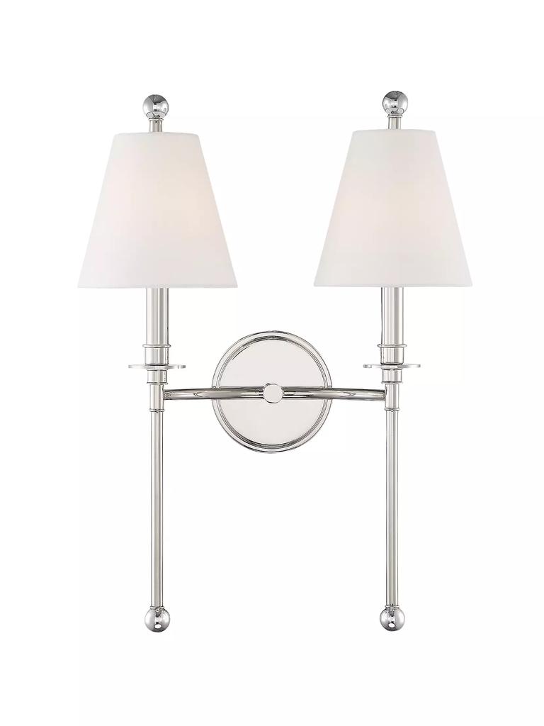 Crystorama Riverdale 2-Light Wall Sconce