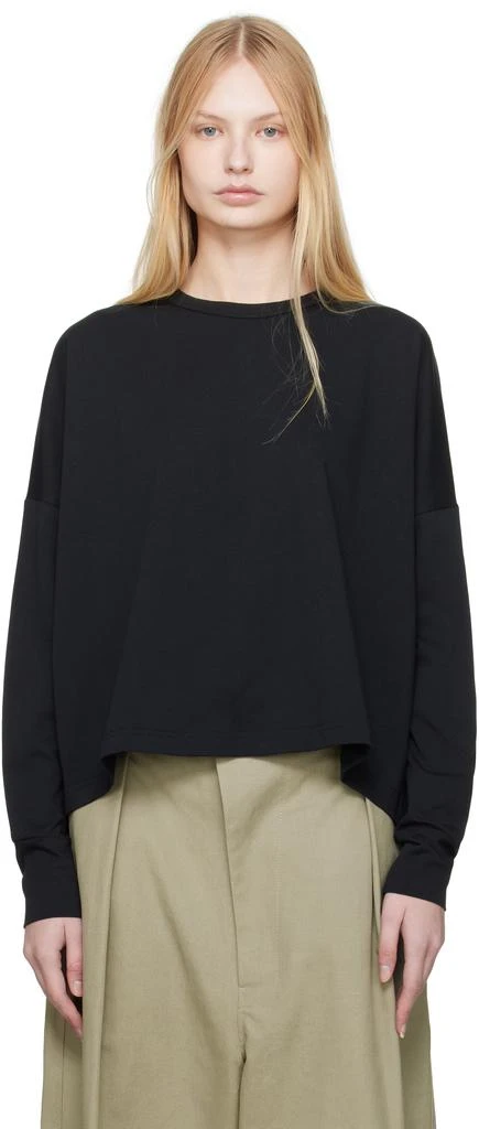 Studio Nicholson Black Loop Long Sleeve T-shirt 1