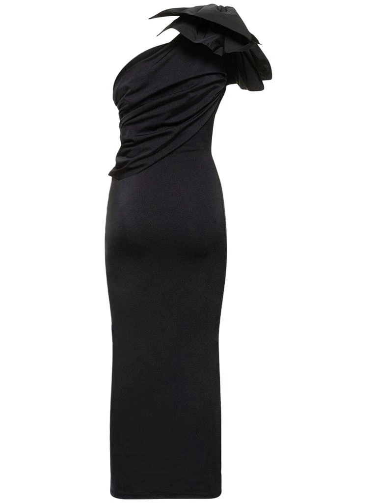 Giambattista Valli Lycra One Shoulder Draped Long Dress 4