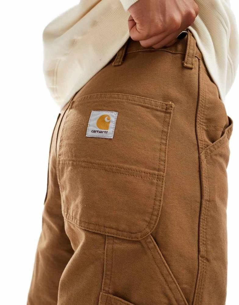 Carhartt WIP Carhartt WIP single knee carpenter jort in brown 5