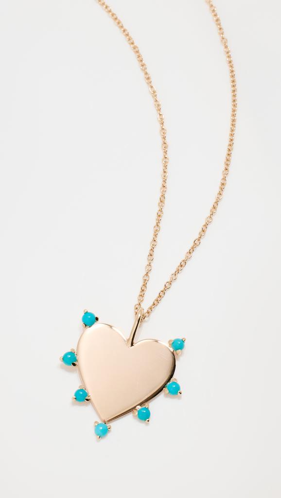 Zoe Chicco 14k Turquoise Gemstones Short Pendant Necklace