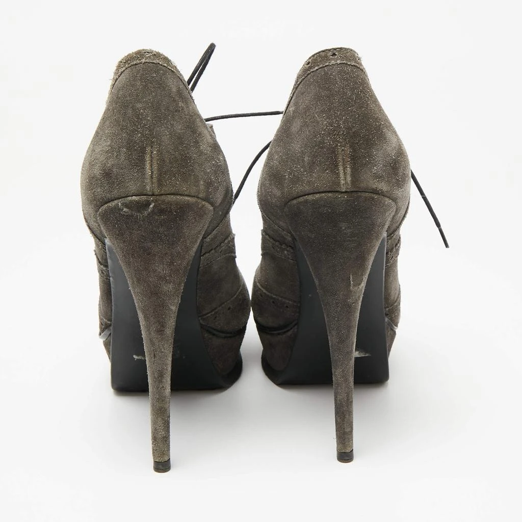 Yves Saint Laurent Yves Saint Laurent Grey Suede Janis Booties Size 39.5 5