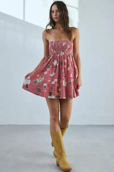 BDG BDG Juliana Smocked Strapless Mini Dress 2