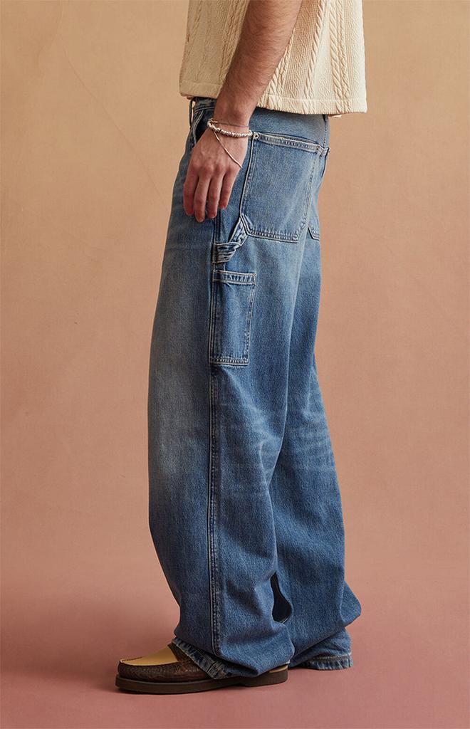 RARE DNM EDIT Dark Blue Carpenter Extreme Baggy Jeans