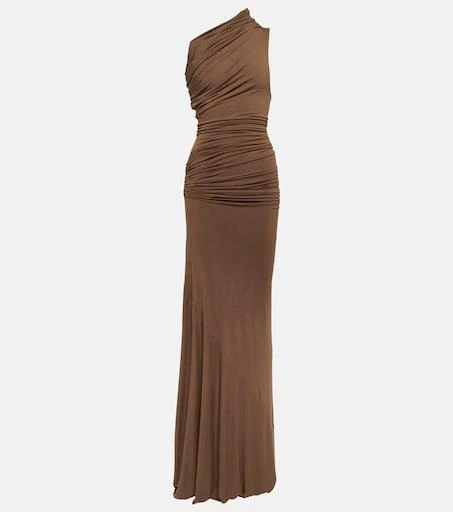 entire studios brown dress Entire Studios 'Pillar' Moss Gown - Passion
