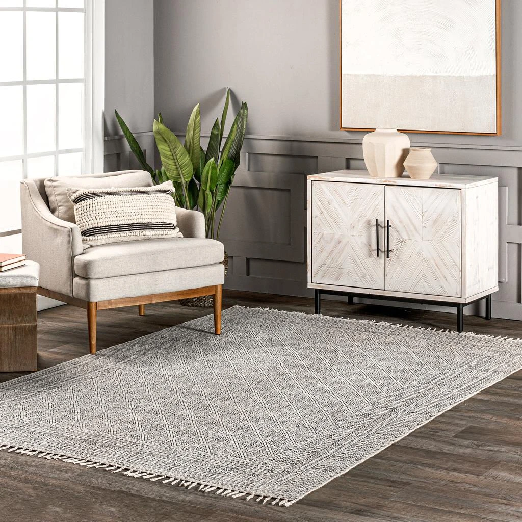 nuLOOM Flatweave Rita Moroccan Trellis Area Rug 1