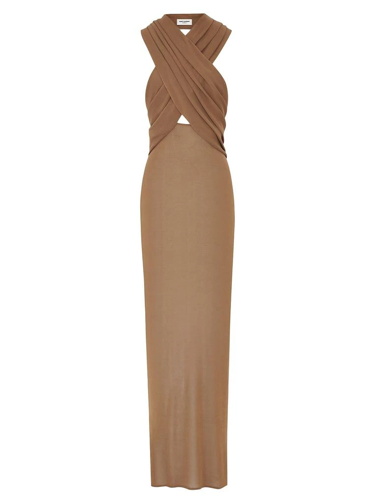 Yves Saint Laurent Hooded Knit Gown