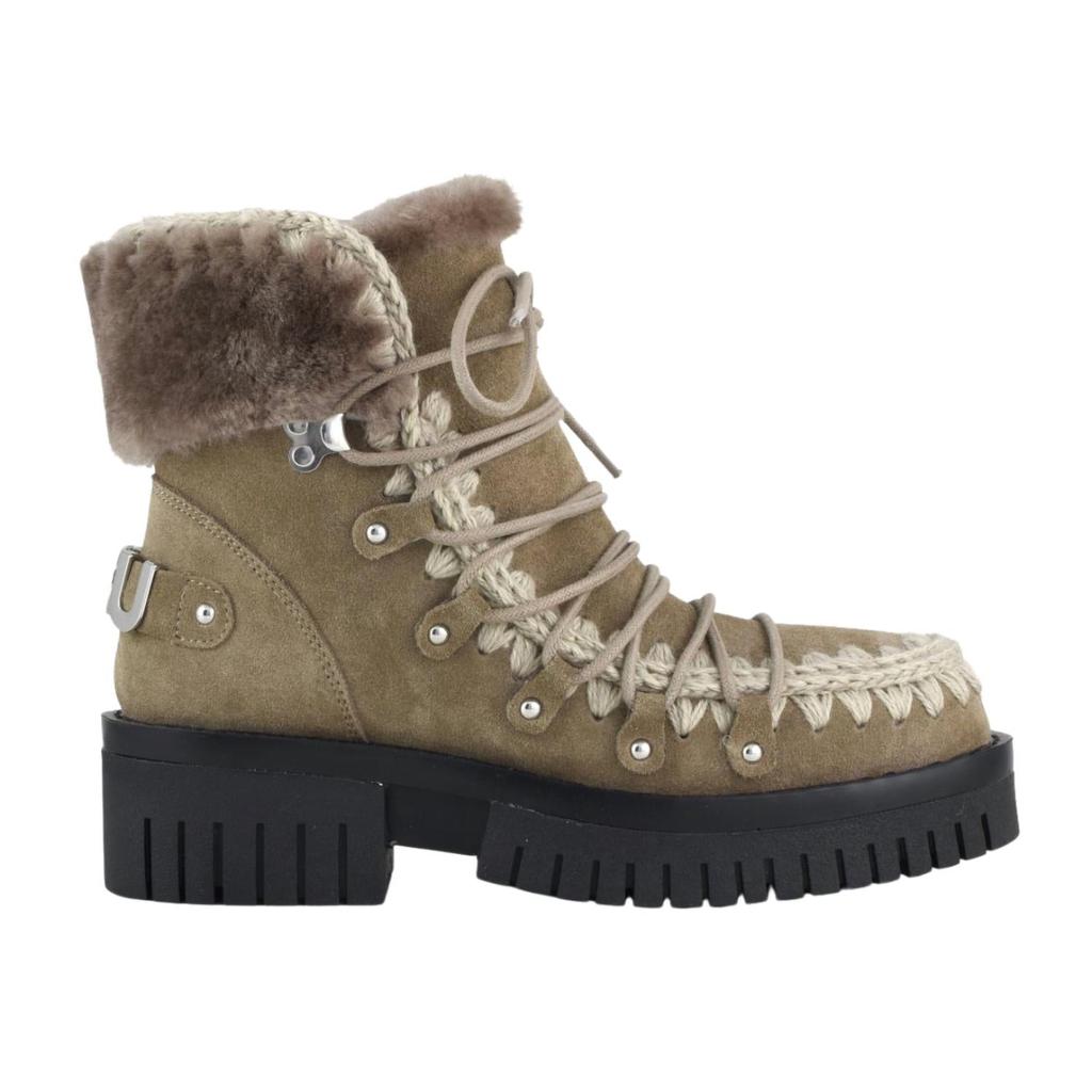 Mou Mou - WOMEN'S ESKIMO COMBAT LACE UP BOOTS