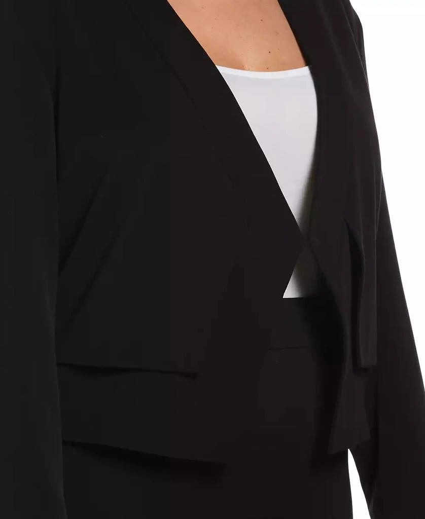 Rafaella Plus Size Cropped Angled Open Blazer 3