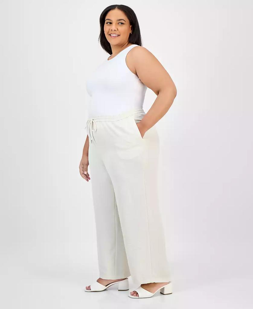 JONES NEW YORK Plus Size Drawstring Wide-Leg Pants