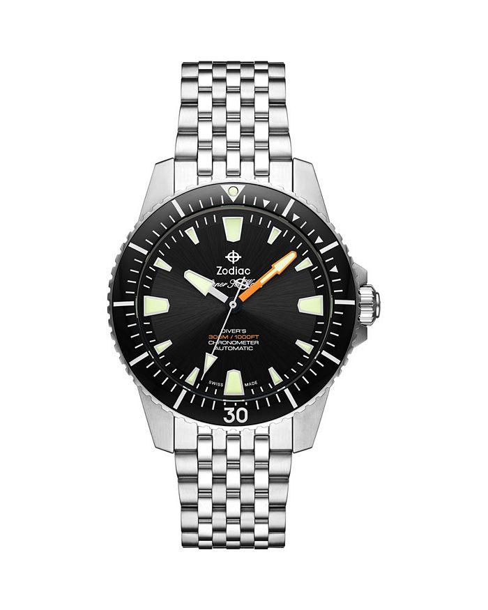 ZODIAC Pro-Diver Automatic Stainless Steel Watch, 42mm