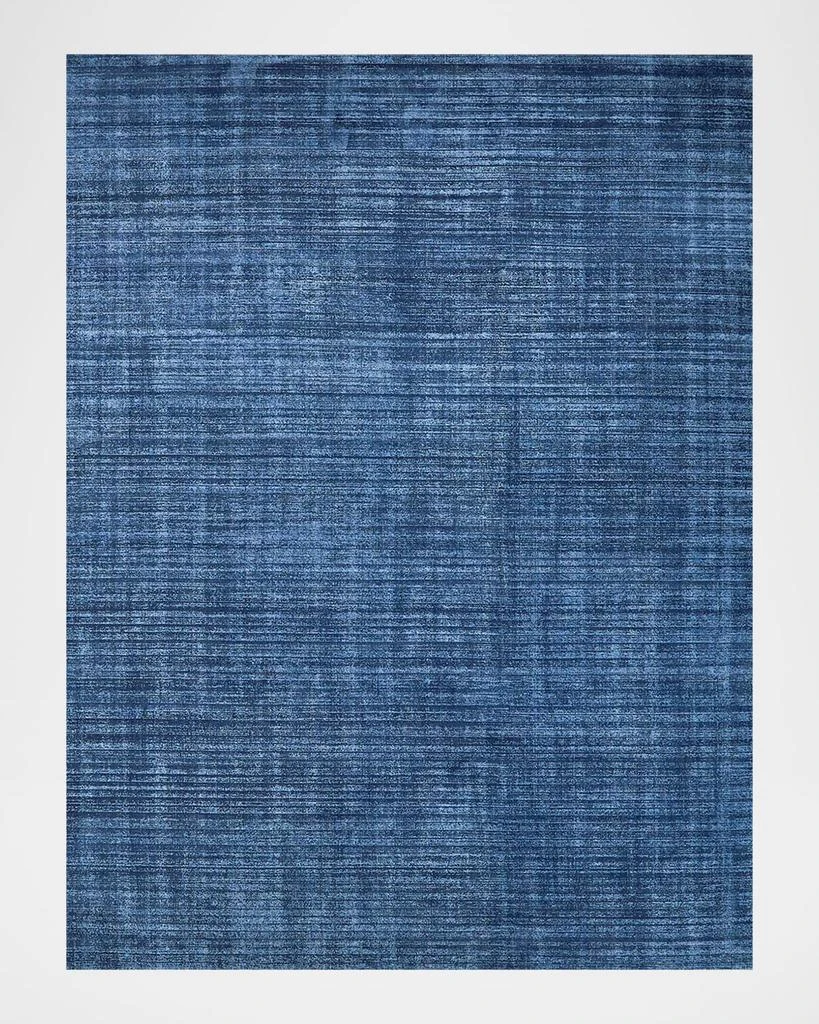 Exquisite Rugs Martelli Modern Hand-Loomed Navy Rug, 4' x 6' 1