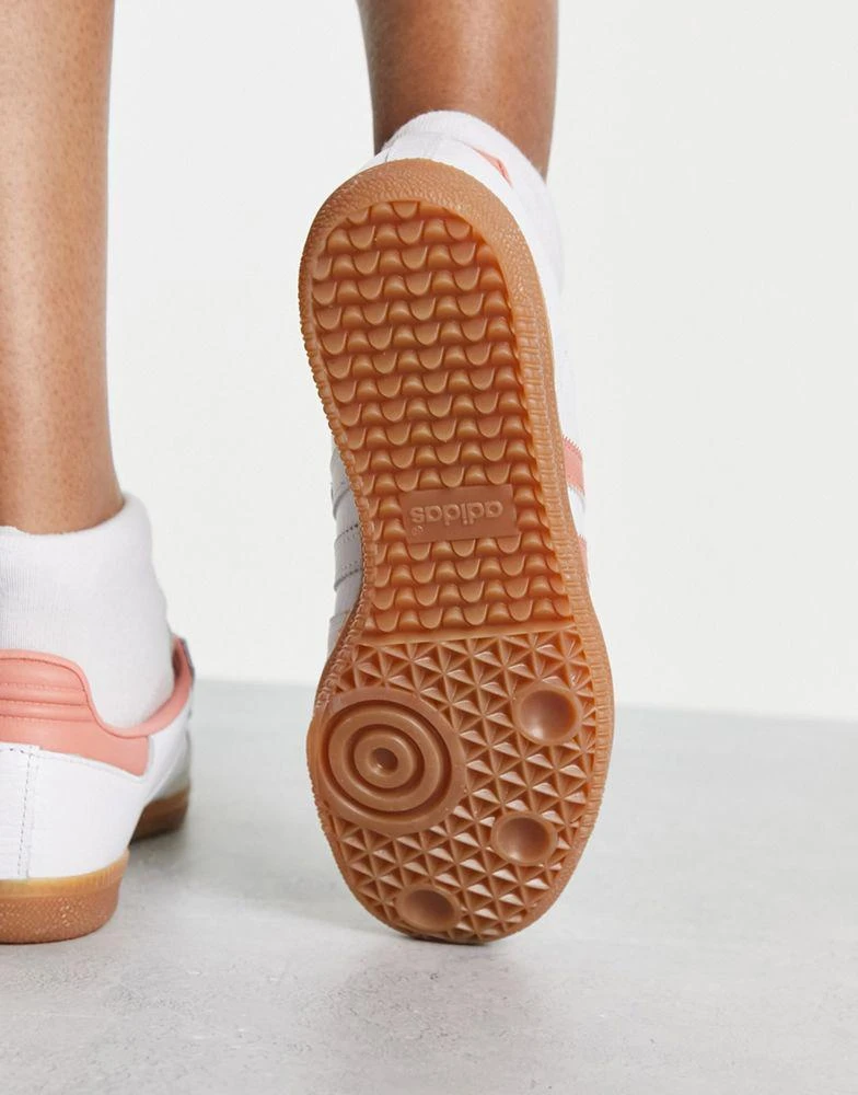 Adidas adidas Originals Samba OG trainers in white and peach 2