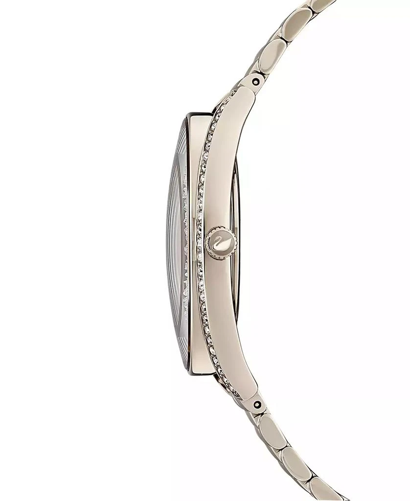 Swarovski Women's Swiss Crystalline Aura Gold-Tone Stainless Steel PVD Bracelet Watch 35mm 3