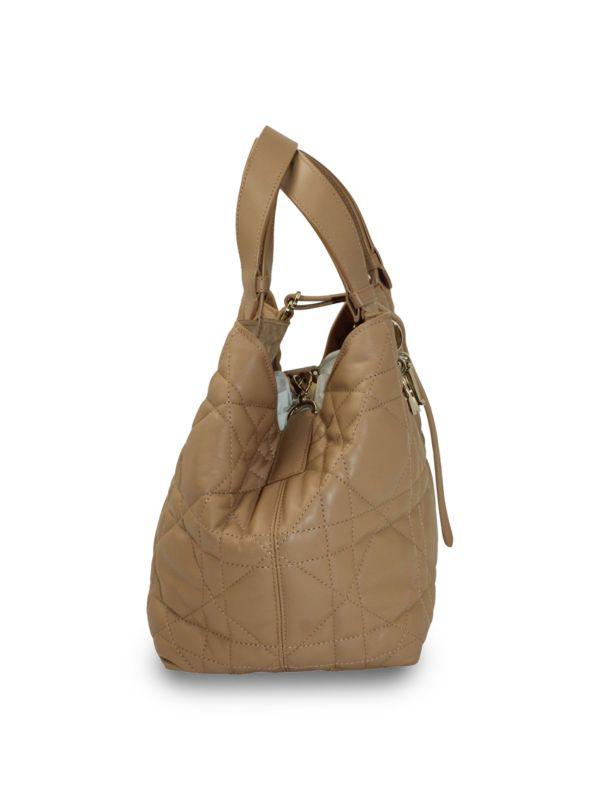 [DIOR] Always Tourjours Macrocannage Medium Bag ディオール Medium Dior Toujours Bag Black Macrocannage Crinkled