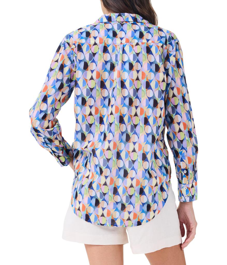 NIC+ZOE Petite Social Circles Boyfriend Shirt