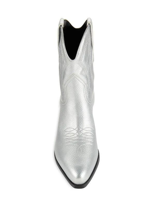 GUESS Ginette Metallic Cowboy Booties 5