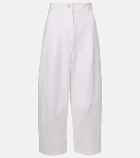 Max Mara Mina cotton-blend wide-leg pants 1